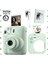 Instax Mini 12 Yeşil Fotoğraf Makinesi - 10'lu Film - Kıskaçlı Stand - Mini Albüm ve Silikon Kılıf Seti 1