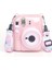 Instax Mini 12 Makine Uyumlu Pembe Simli Pleksi Kılıf 3
