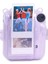Instax Mini 12 Makine Uyumlu Lila Simli Pleksi Kılıf 5