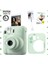 Instax Mini 12 Yeşil Fotoğraf Makinesi - 20'li Film - Kıskaçlı Resim Standı ve Silikon Kılıf Seti 1