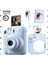 Instax Mini 12 Mavi Fotoğraf Makinesi - 10'lu Film - Kıskaçlı Stand - Mini Albüm ve Silikon Kılıf Seti 1