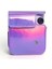 Instax Mini 12 Makine Uyumlu Lila Parlak Deri Kılıf 3