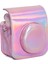 Instax Mini 12 Makine Uyumlu Pembe Parlak Deri Kılıf 1