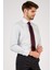 Erkek Açık Mavi Düz Slim Fit Uzun Kol Gömlek 3