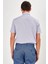 Erkek Lila Ekose Slim Fit Uzun Kol Gömlek 2