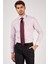 Erkek Açık Mor Düz Slim Fit Uzun Kol Gömlek 1