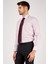 Erkek Açık Mor Düz Slim Fit Uzun Kol Gömlek 3