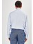 Erkek Açık Mavi Düz Slim Fit Uzun Kol Gömlek 2