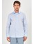 Erkek Açık Mavi Düz Slim Fit Uzun Kol Gömlek 1