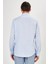 Erkek Açık Mavi Düz Slim Fit Uzun Kol Gömlek 2