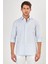Erkek Açık Mavi Düz Slim Fit Uzun Kol Gömlek 1