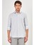 Erkek Açık Gri Düz Slim Fit Uzun Kol Gömlek 1