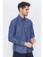 Erkek Lacivert Multicolor Desenli Slim Fit Uzun Kol Gömlek 3