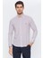 Erkek Beyaz Multicolor Çizgili Slim Fit Uzun Kol Gömlek 1