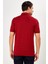 Erkek Bordo Jakarlı Kısa Kol Polo Yaka T-Shirt 2