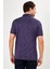 Erkek Mor Jakarlı Kısa Kol Polo Yaka T-Shirt 2