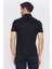 Erkek Siyah Jakarlı Kısa Kol Polo Yaka T-Shirt 4