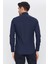Erkek Lacivert Düz Slim Fit Uzun Kol Gömlek 4
