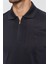Erkek Antrasit Jakarlı Uzun Kol Polo Yaka T-Shirt 4