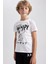 Erkek Çocuk Snoopy Kısa Kollu Şortlu Pijama Takımı A8608A823SM 3
