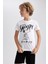 Erkek Çocuk Snoopy Kısa Kollu Şortlu Pijama Takımı A8608A823SM 4
