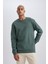 DeFactoFit Standart Fit Bisiklet Yaka Sweatshirt A2979AX23SP 1