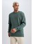 DeFactoFit Standart Fit Bisiklet Yaka Sweatshirt A2979AX23SP 3