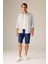 Slim Fit Kemerli Bermuda Şort N4990AZ20SM 2