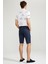 Slim Fit Kemerli Bermuda Şort N4990AZ20SM 6