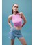 Mom Fit Yüksek Bel Katlamalı Paça Jean %100 Pamuk Şort A2624AX23SM 8