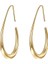 7mm Kadın Oval Küpe - Altın (Yurt Dışından) 1