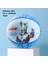 18CM 3 Mini Küçük Kauçuk Basketbol Oyunu - Mavi (Yurt Dışından) 1