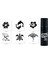 Sevimli Modeller Spray Tattoo Geçici Dövme Yapma Seti Siyah Sprey Dövme 1