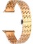 Casestreet Apple Watch 6 44 mm Kordon Metal Zigzag Fit Tasarım Desenli KRD86 Bronz 1