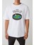 Unisex World Baskılı Beyaz Oversize Tshirt 2