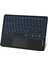 Duhalıne Apple iPad Mini 2 A1489-A1490 7.9" Tablet Için Uyumlu Şarjlı Touchpadli Yuvarlak Tuş Rgb Bluetooth Klavye 1