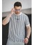 Bring Some Baskılı Çizgili Slim Fit Likralı Erkek Tshirt 2