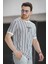 Bring Some Baskılı Çizgili Slim Fit Likralı Erkek Tshirt 3