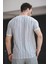 Bring Some Baskılı Çizgili Slim Fit Likralı Erkek Tshirt 4