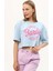 Owut Collection Kadın Beyaz Barbie Baskılı Crop T-Shirt 3