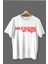 Var Ki Yaşıyoruz Baskılı Pamuklu Likralı T-Shirt (Kırmızı Yazılı Beyaz 1