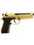 Beretta M92 Standart Titanium Gold + Green Gas + 0.20gr BB + Taşıma Çantası + Balistik Gözlük 3