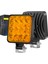 Off Road Traktör Tir Kamyon Sis Fari Ve Çalışma Lambası 16 Led Kare Plastik Kasa 3 Inç 84 MM 2