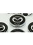 Mazda Jant Göbeği Gümüş Siyah Kapak Seti 60MM 3