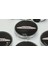 Mini John Cooper Works Logo Gümüş Siyah Jant Göbeği Kapak Seti 4
