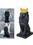 Crown Lion Heykel Hayvan Süsü Reçinesi Ev Heykel Heykelcik Dekor Siyah (Yurt Dışından) 3