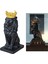 Crown Lion Heykel Hayvan Süsü Reçinesi Ev Heykel Heykelcik Dekor Siyah (Yurt Dışından) 5