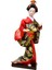 11 Inç Japon Kimono Geisha Bebek Bar Insansı Kız Heykel Reçine Süslemesi Kırmızı (Yurt Dışından) 1