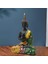 Tayland Buda Heykeli Masaüstü Yeşil Sarı Için 18 cm Küçük Meditasyon (Yurt Dışından) 5