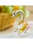 Heykel Heykelleri Masa Merkez Parçası Sevgililer Günü Swan Kristal Figürinler Sarı Pembesi (Yurt Dışından) 4